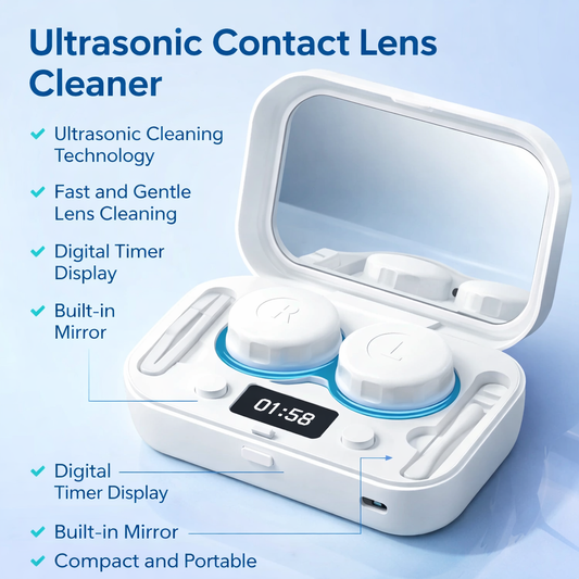 NEW Ultrasonic Contact Lens Cleaner