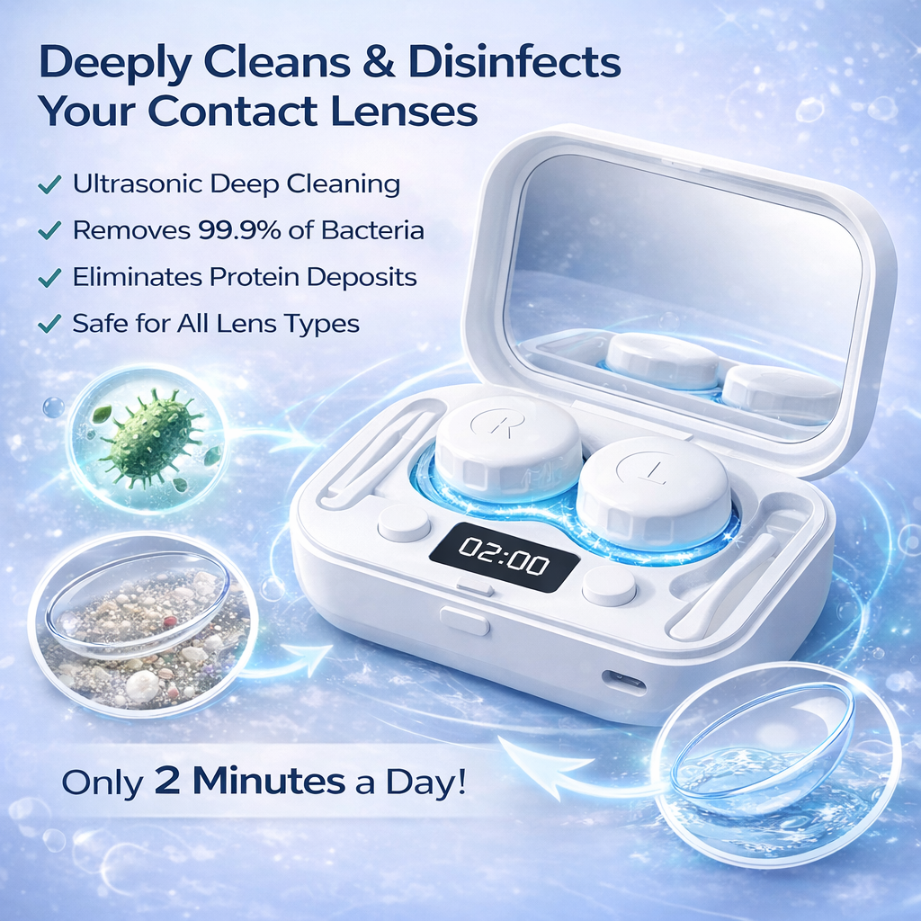 Ultrasonic Contact Lens Cleaner
