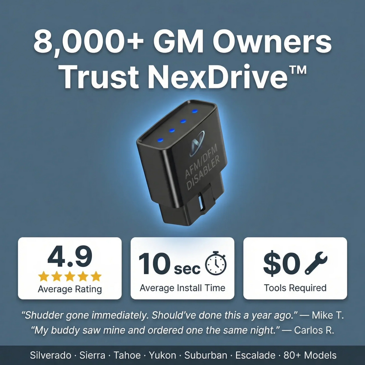 NexDrive™ AFM/DFM Override System